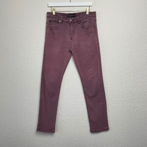 Victorious Premium Collection Mens Mid Rise Purple Streetwear Skinny Jeans